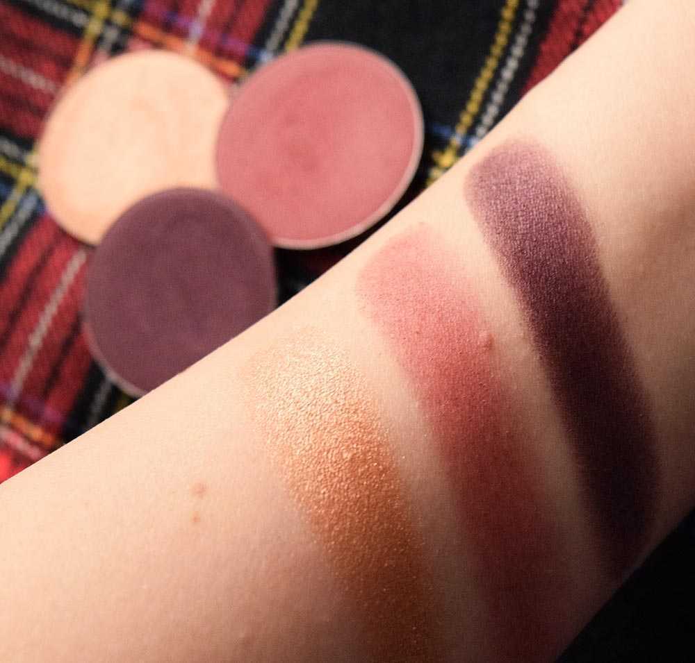 swatches cialde refill neve cosmetics