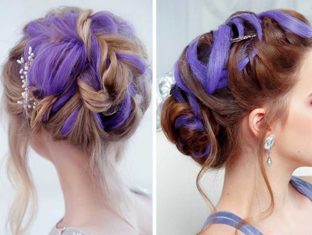 Ciocche viola, capelli Ultra Violet