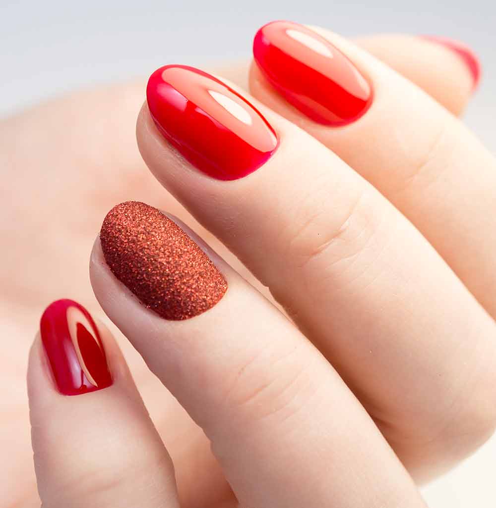 Accent Nail Art rossa Accent Nail Art rossa