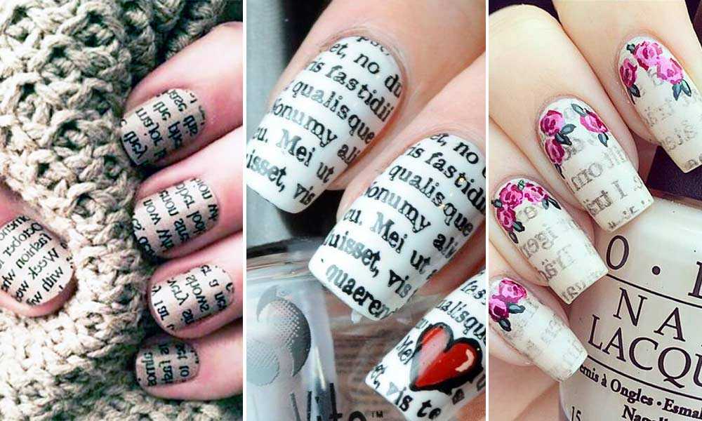 Nail art giornale unghie