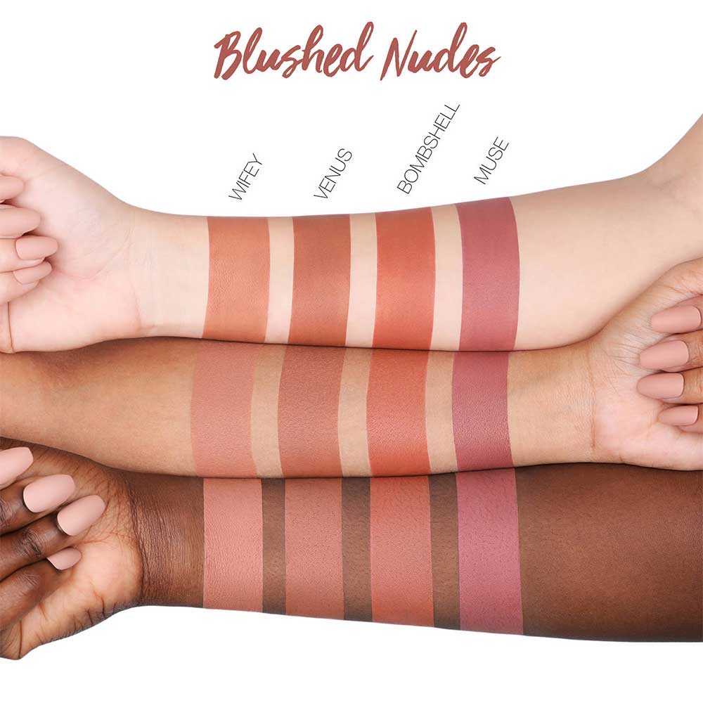 Huda Beauty Blushed Nudes swatches