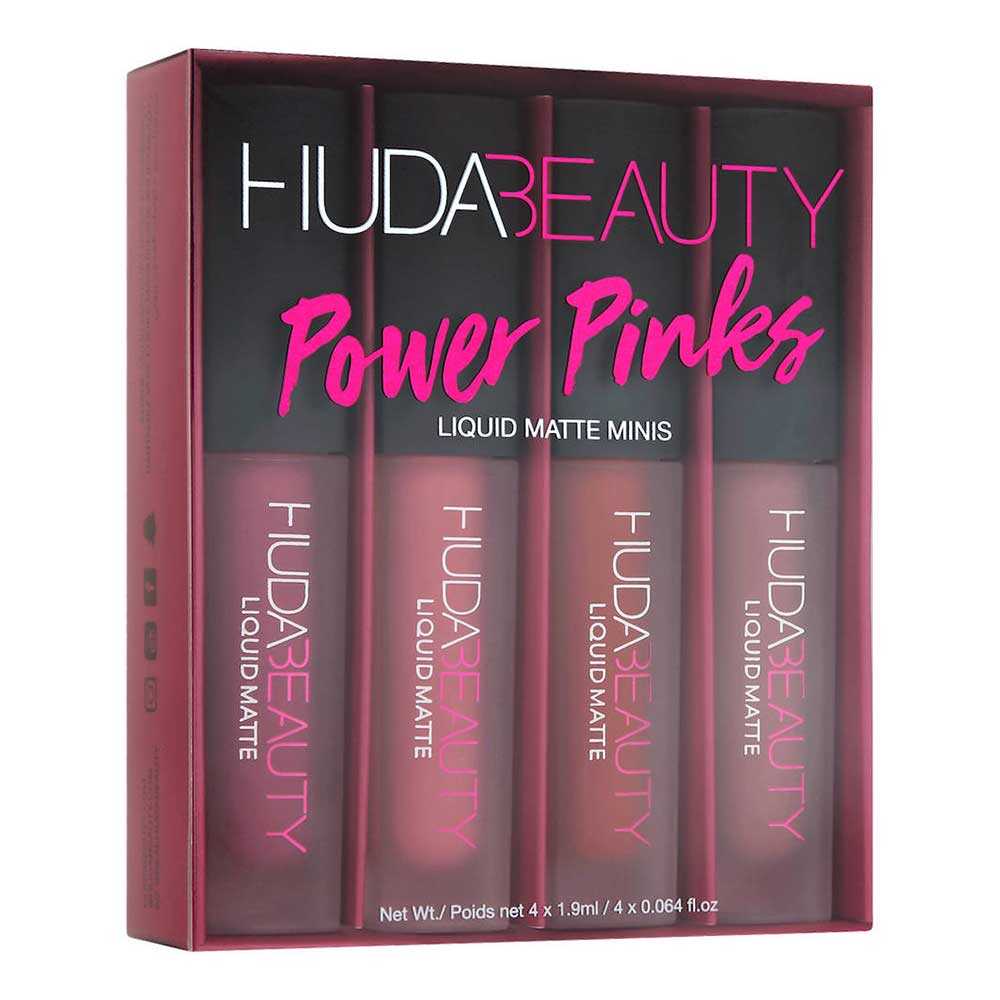Huda Beauty Power Pinks Mini Liquid Matte Kit 