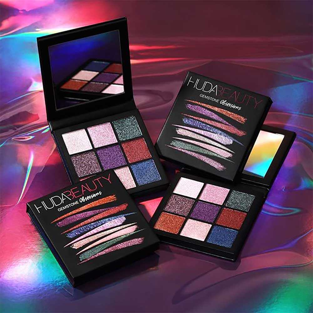 Huda Beauty Palette Gemstone e Coral Obsessions foto, swatches