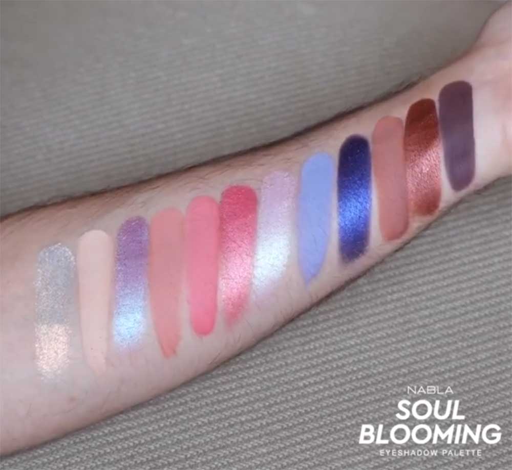 Swatches Palette Nabla Soul Blooming 