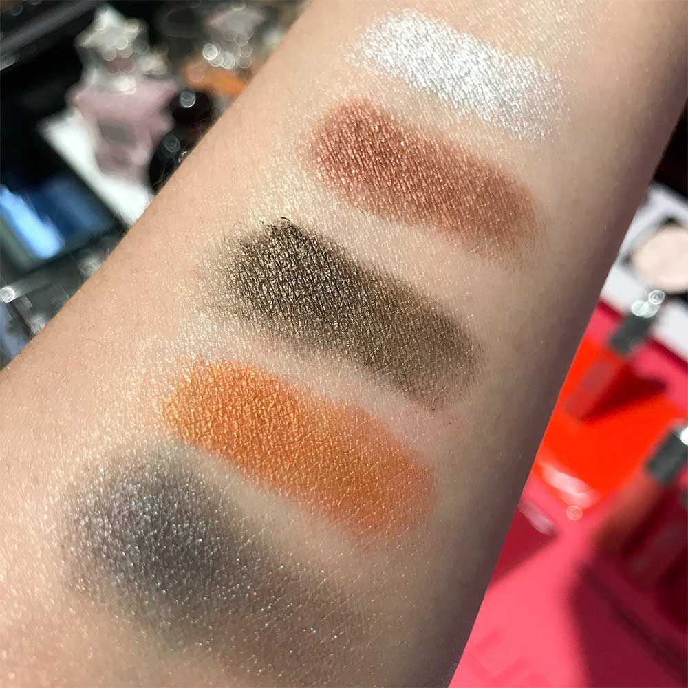 Swatches Dior En Diable Palette Volcanic trucco autunno 2018
