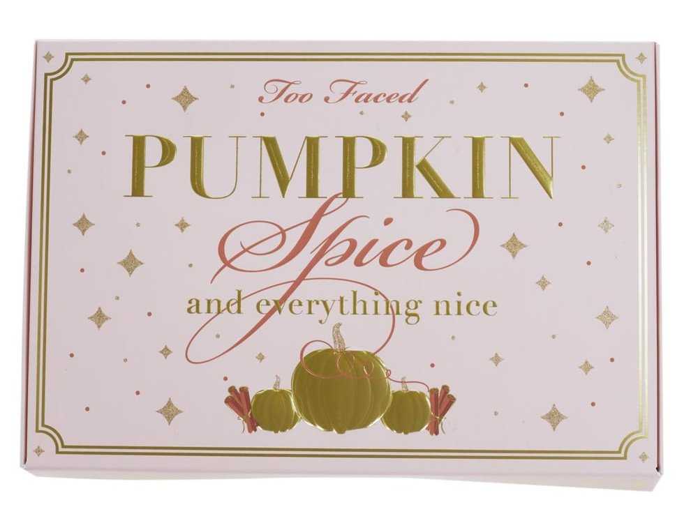 packaging Too Faced Pumpkin Spice Palette