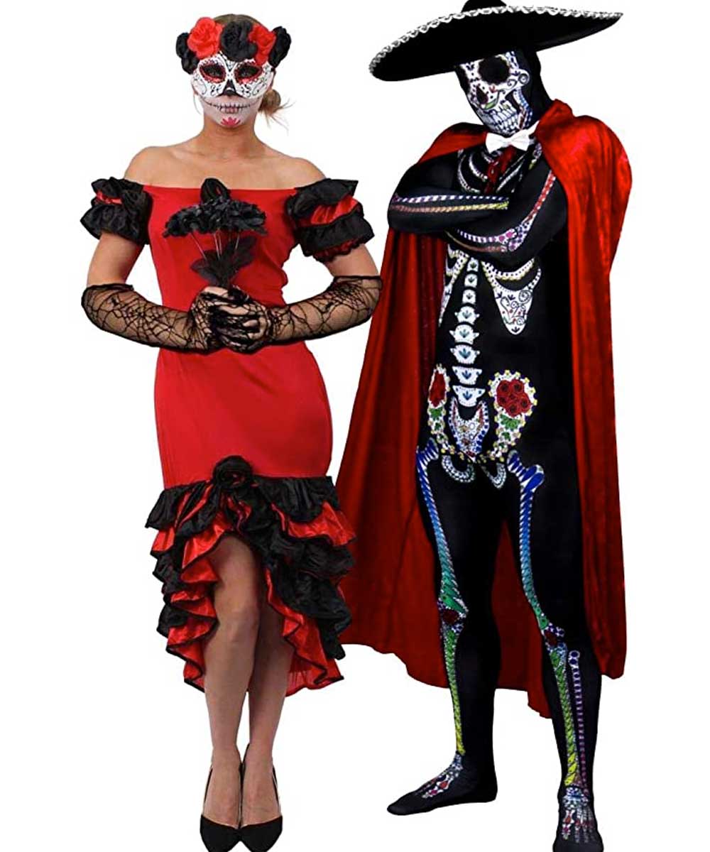Halloween coppia scheletri