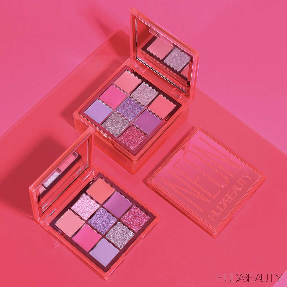 Pink palette Huda Beauty Obsessions Neon