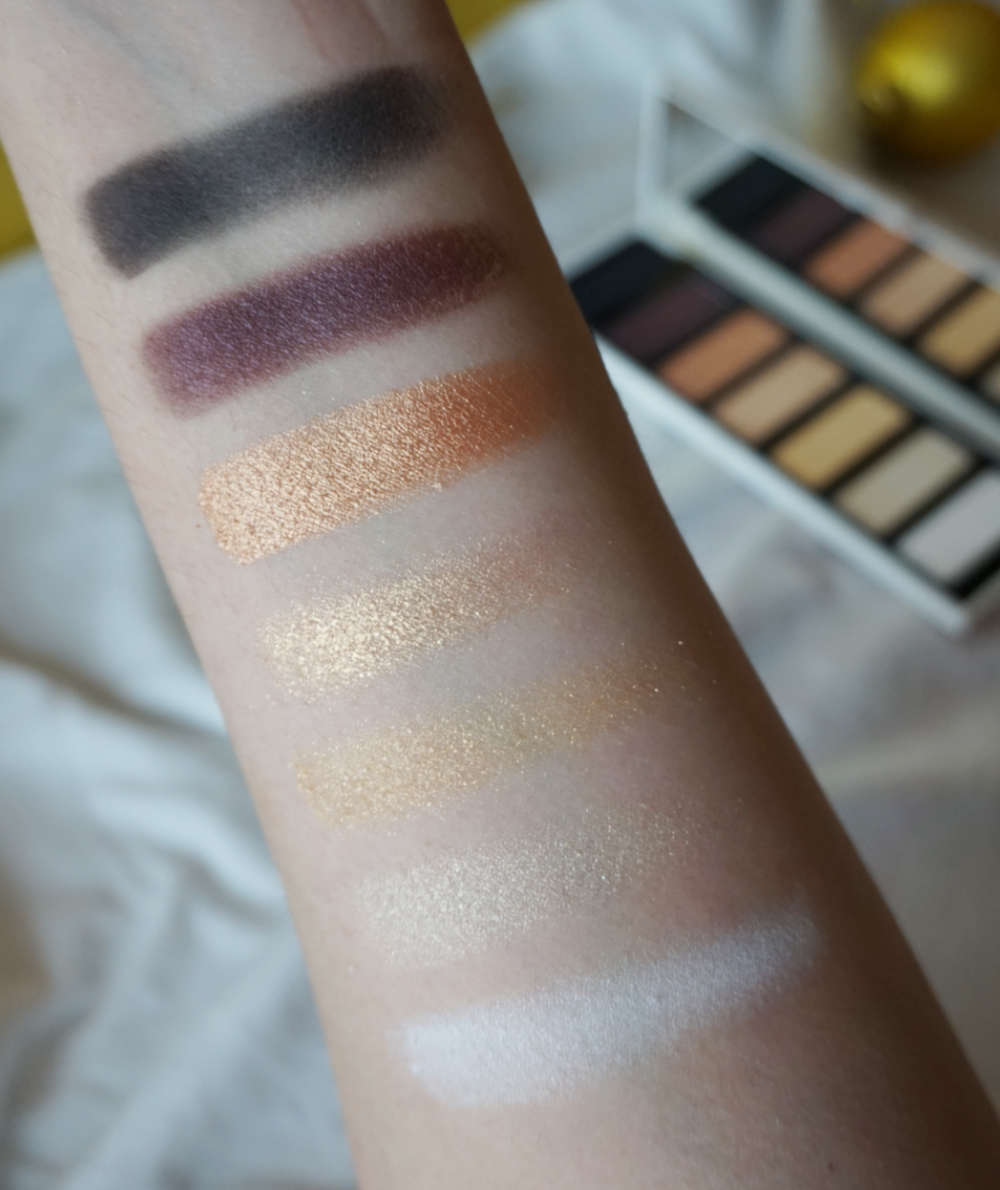 Swatches palette Pupa Gold Celebration 