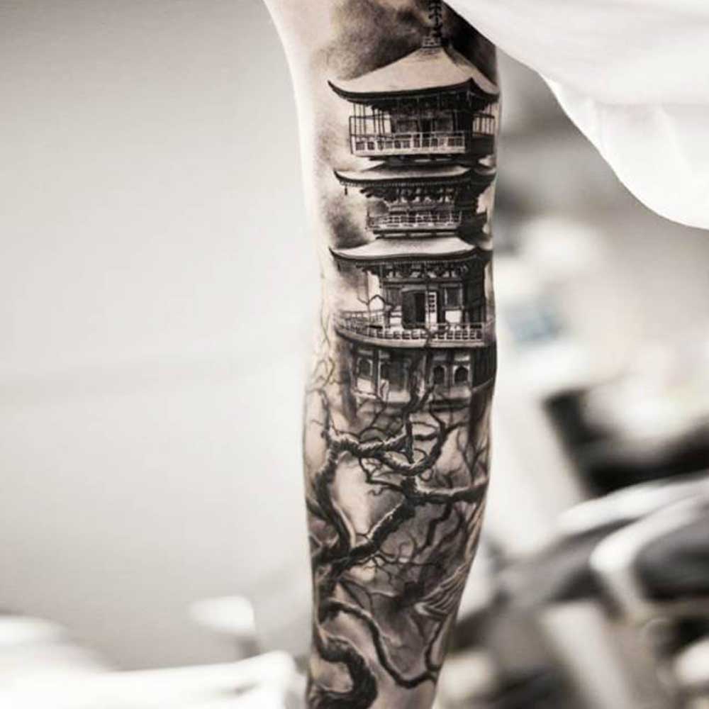 tatuaggio braccio giapponese