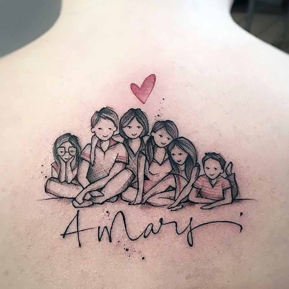 Tatuaggio famiglia Tatuaggio famiglia