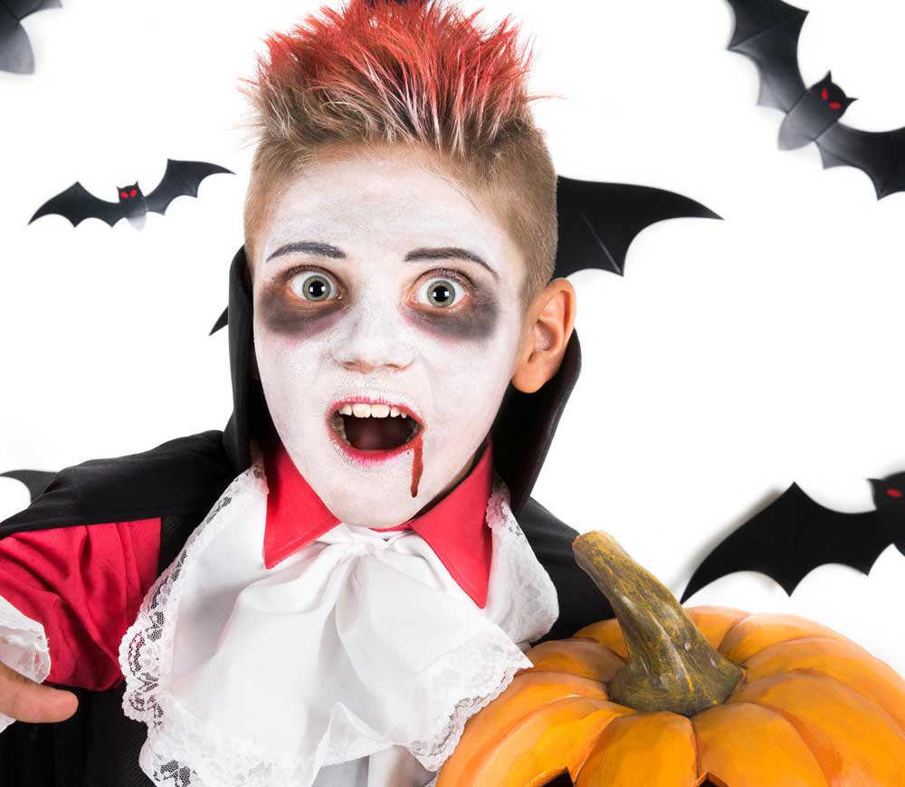 Costume Da Cheerleader Vampiro Per Bambina Con Pompon, Sangue Finto E Pittura (taglie S-XL) – Perfetto Per Halloween