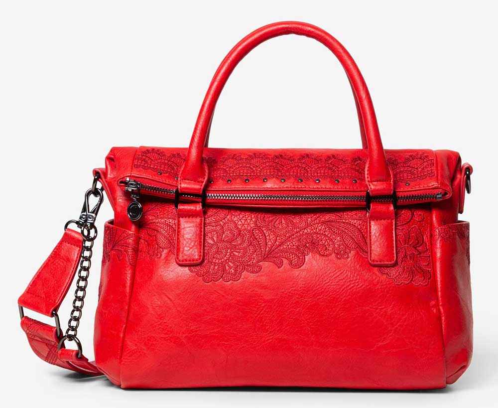 Desigual Back_Reprise - Borchie Sumy, Taglia Unica, Rosso, Taglia - 3