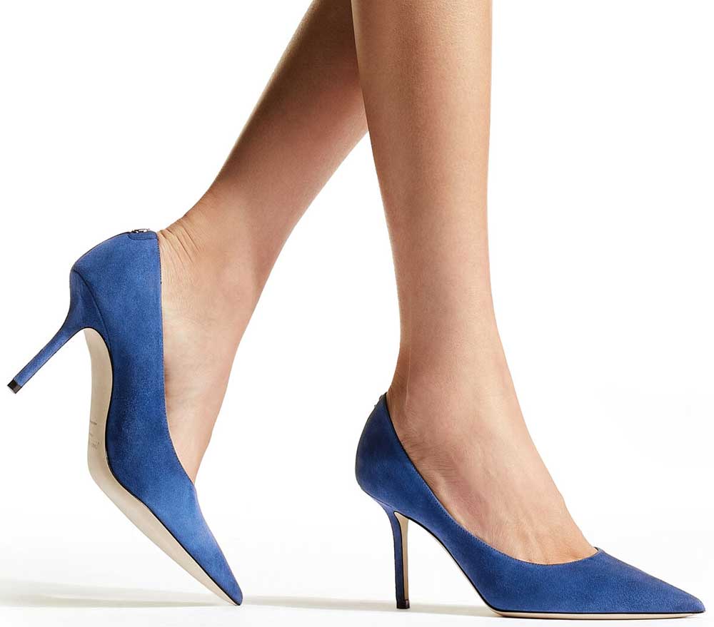 Decollete scamosciato blu Decollete scamosciato blu