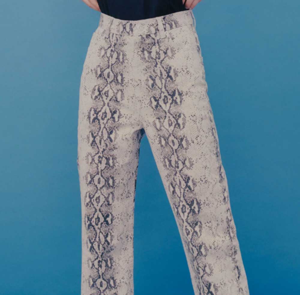 Jeans stampa pitone Jeans stampa pitone