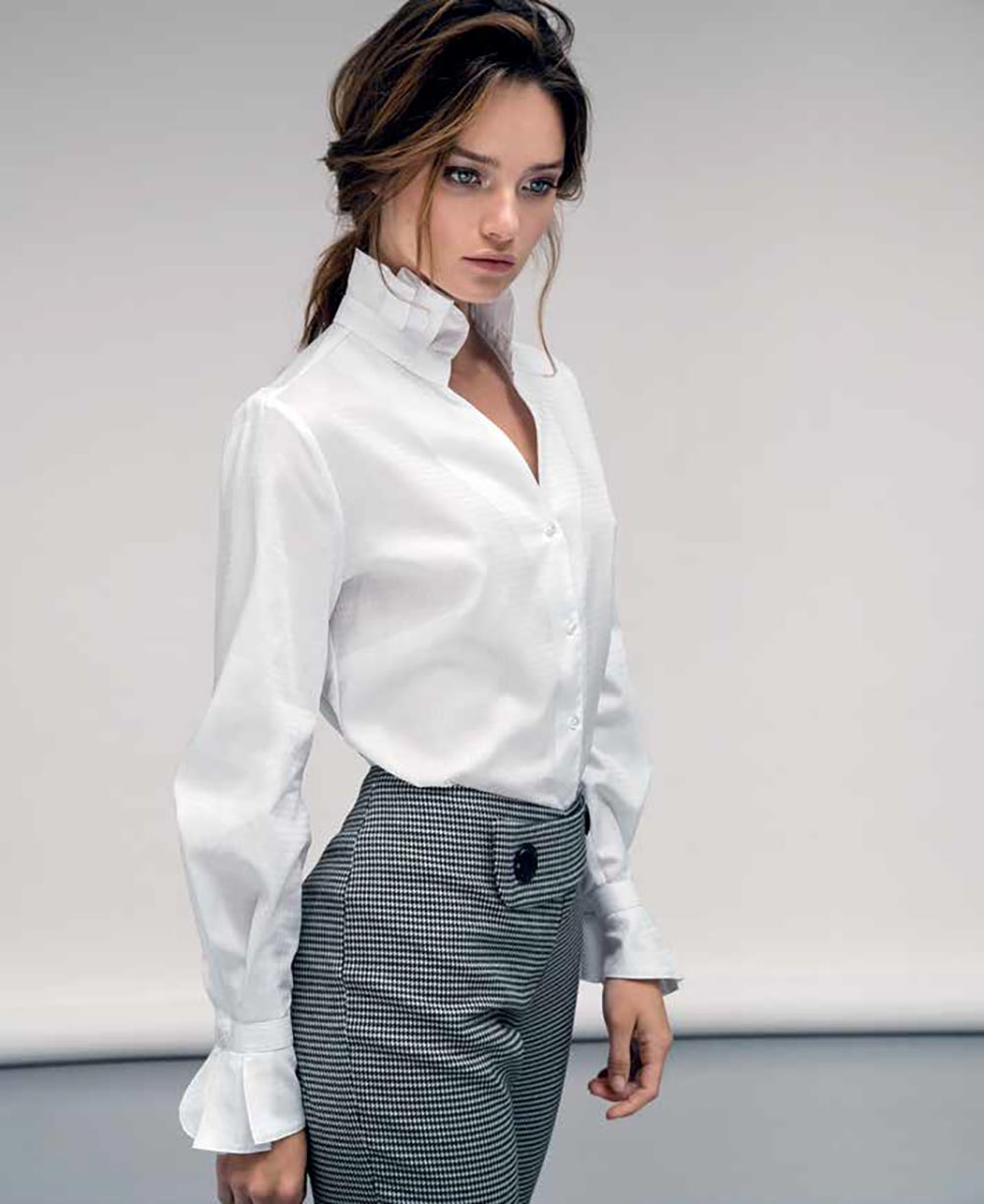 Nara camicia bianca autunno inverno 2019 2020 Nara camicia bianca autunno inverno 2019 2020