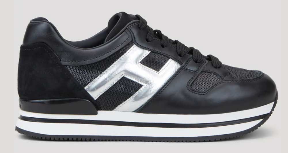 Sneakers nere e argento Hogan