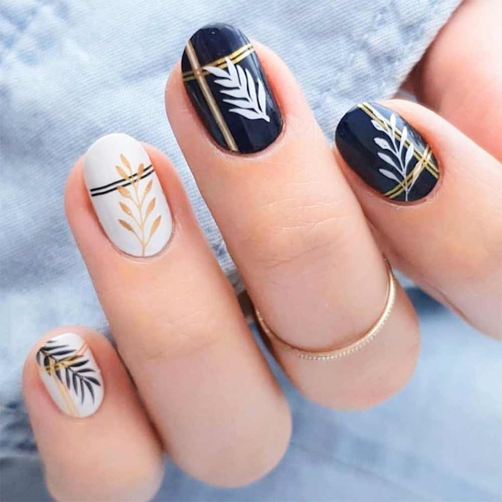 Stamping unghie nail art elegante