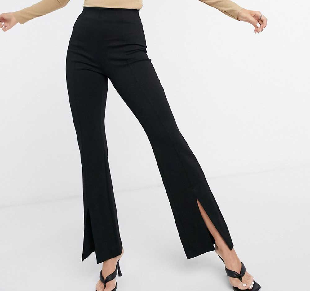 Pantaloni flared con spacco & Other Stories Pantaloni flared con spacco & Other Stories
