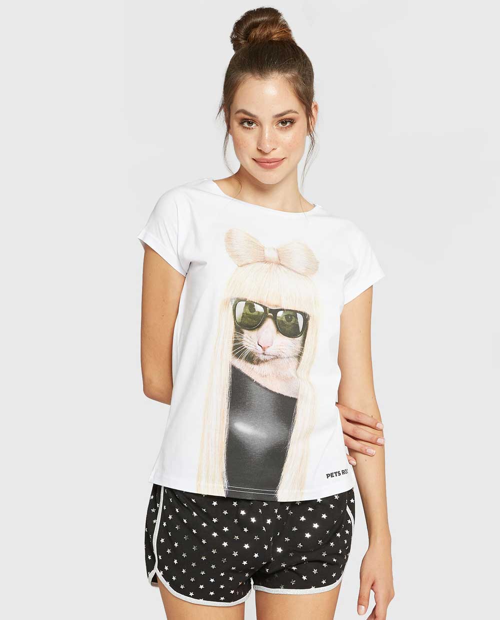 Pigiama corto con t-shirt