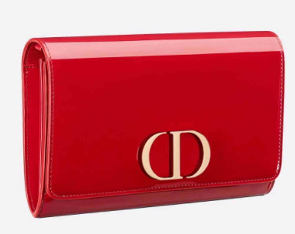 Dior clutch rossa