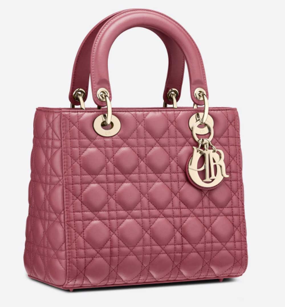 Lady Dior media rosa Lady Dior media rosa