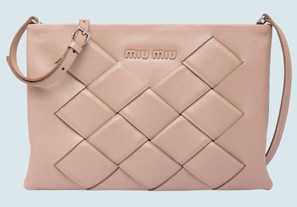 Pochette in pelle intrecciata Pochette in pelle intrecciata