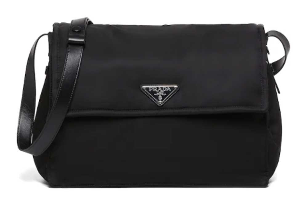 Borsa a spalla in nylon imbottito Borsa a spalla in nylon imbottito