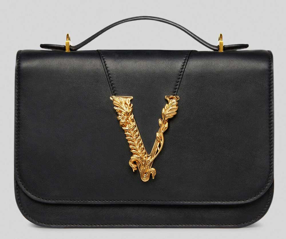 Tracolla nera Versace Tracolla nera Versace