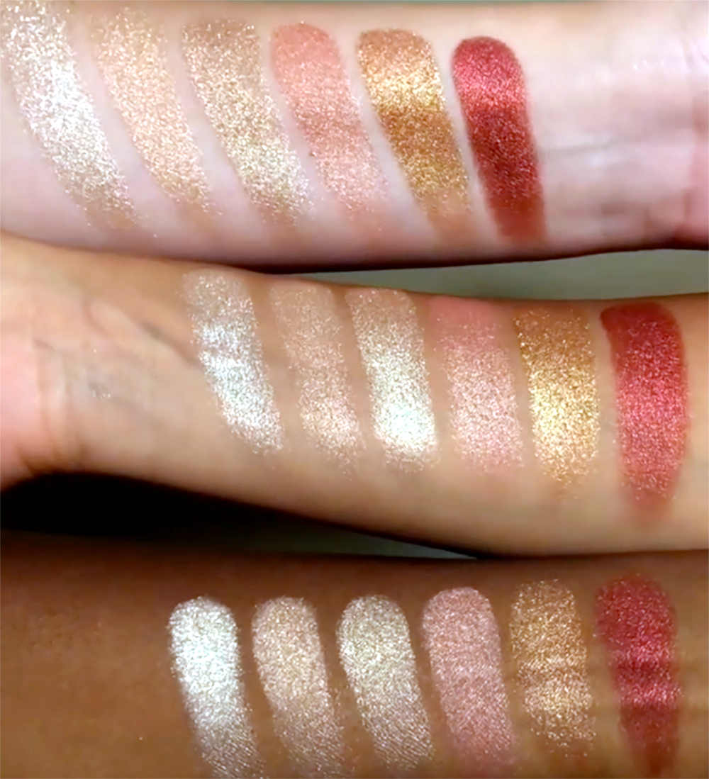 Swatches illuminanti Nabla Skin Glazing