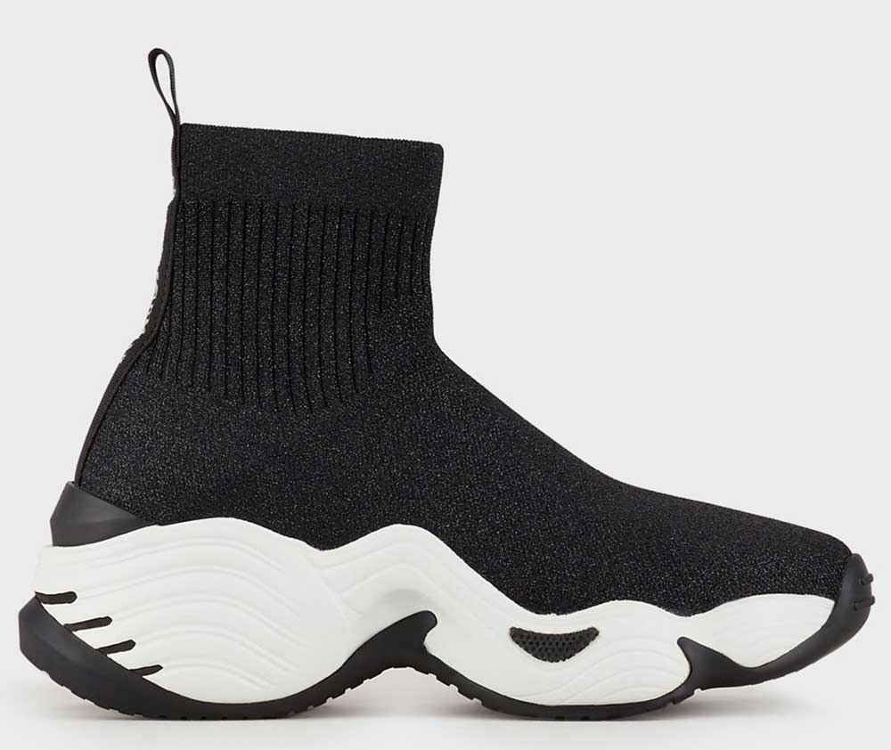 Sock sneakers in lurex 
