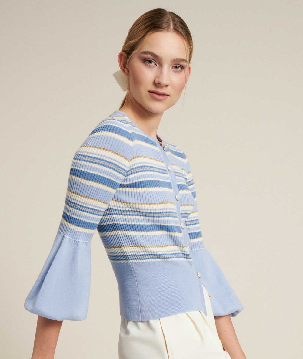 Cardigan a righe Cardigan a righe
