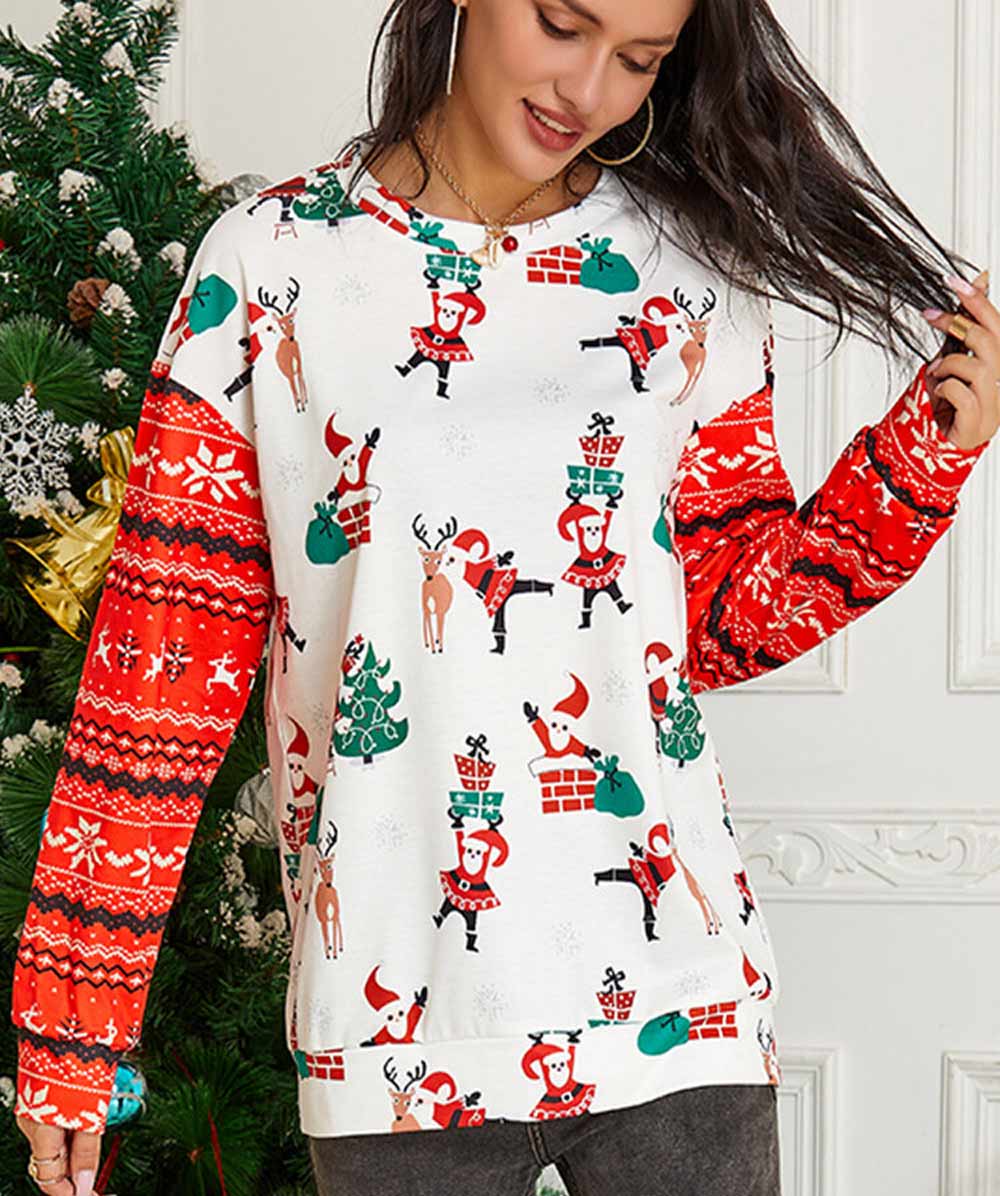 Maglia per Natale maniche lunghe Maglia per Natale maniche lunghe