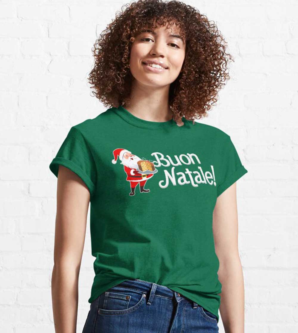 T-shirt per Natale verde