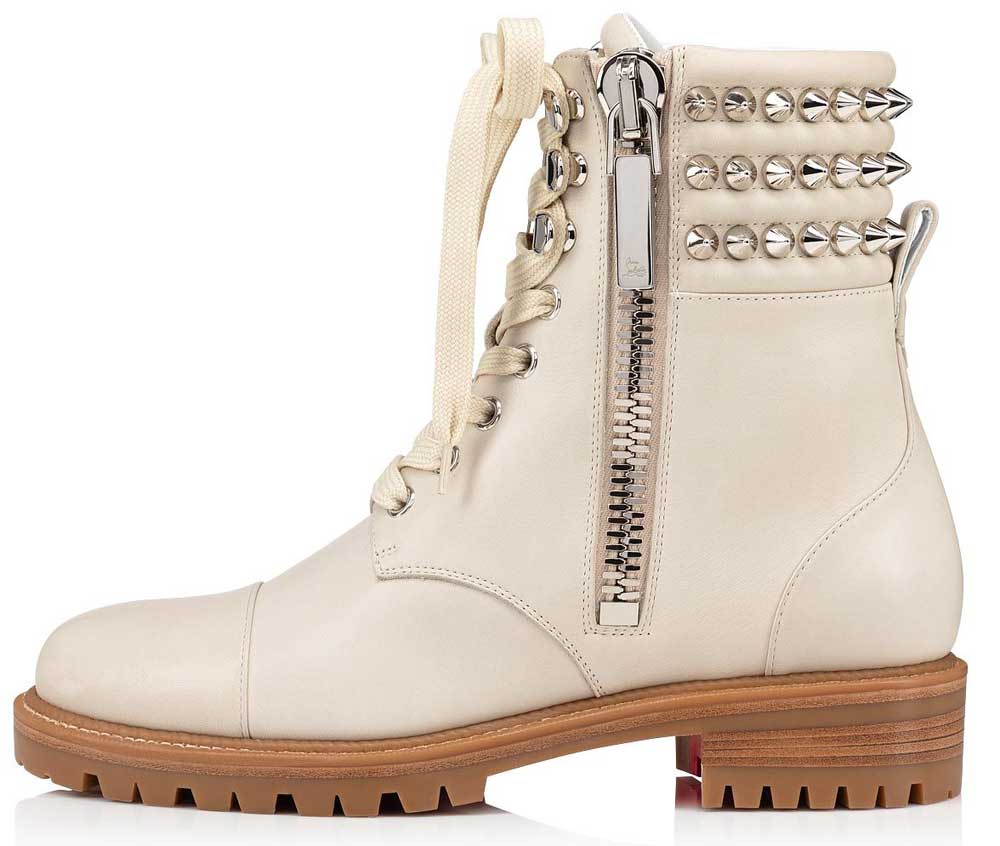 Anfibi bianchi Louboutin Anfibi bianchi Louboutin