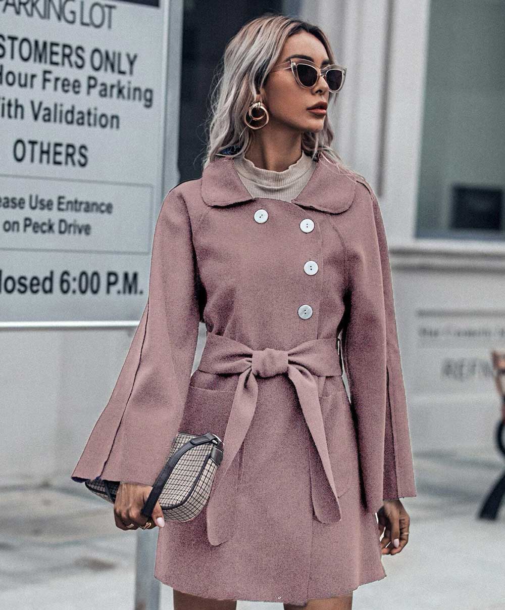 Cappotti rosa 2021 inverno Cappotti rosa 2021 inverno