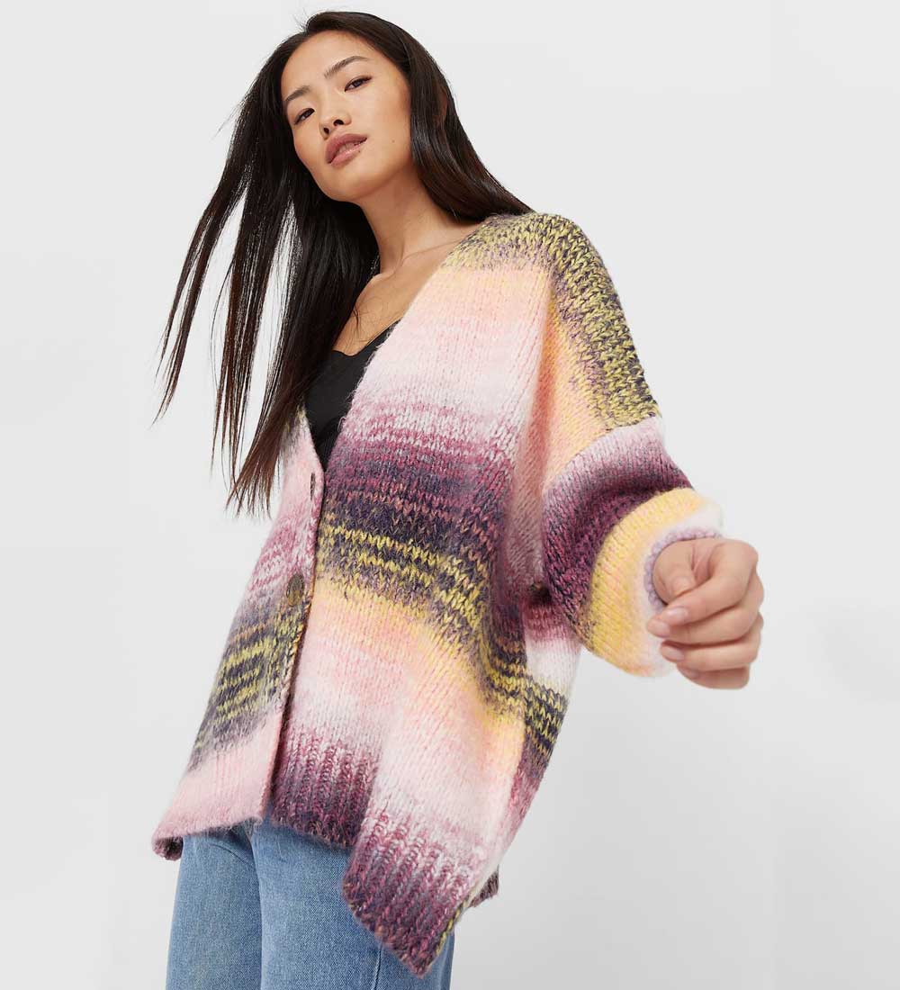 capo oversize multicolore