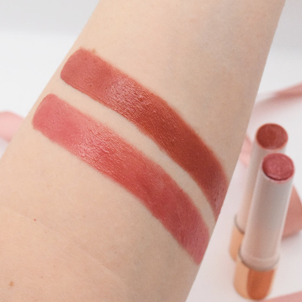 Swatches rossetti Charlotte Tilbury Hyaluronic Happikiss 