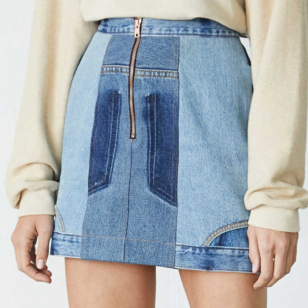 minigonna jeans da giorno