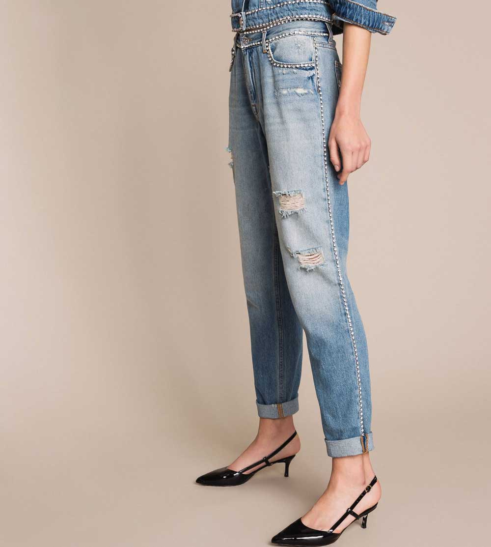 Jeans con applicazioni 2021 inverno
