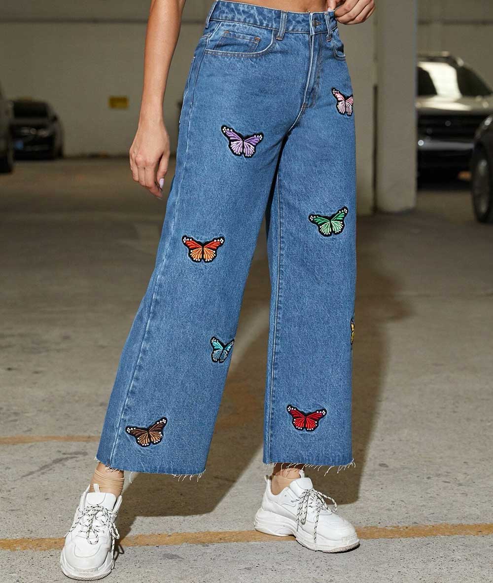 Jeans con applicazioni 2021 inverno