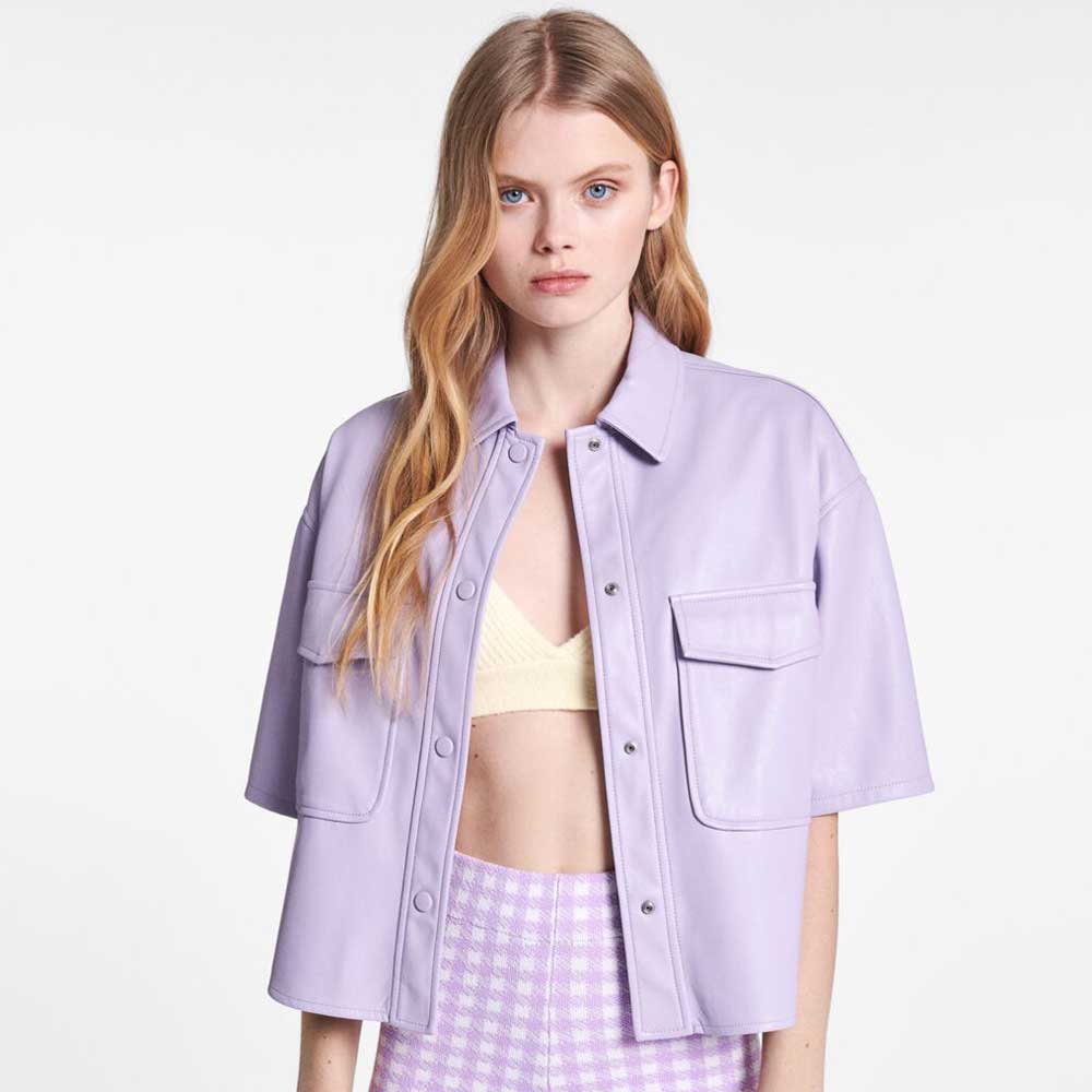 giacca camicia in similpelle giacca camicia in similpelle