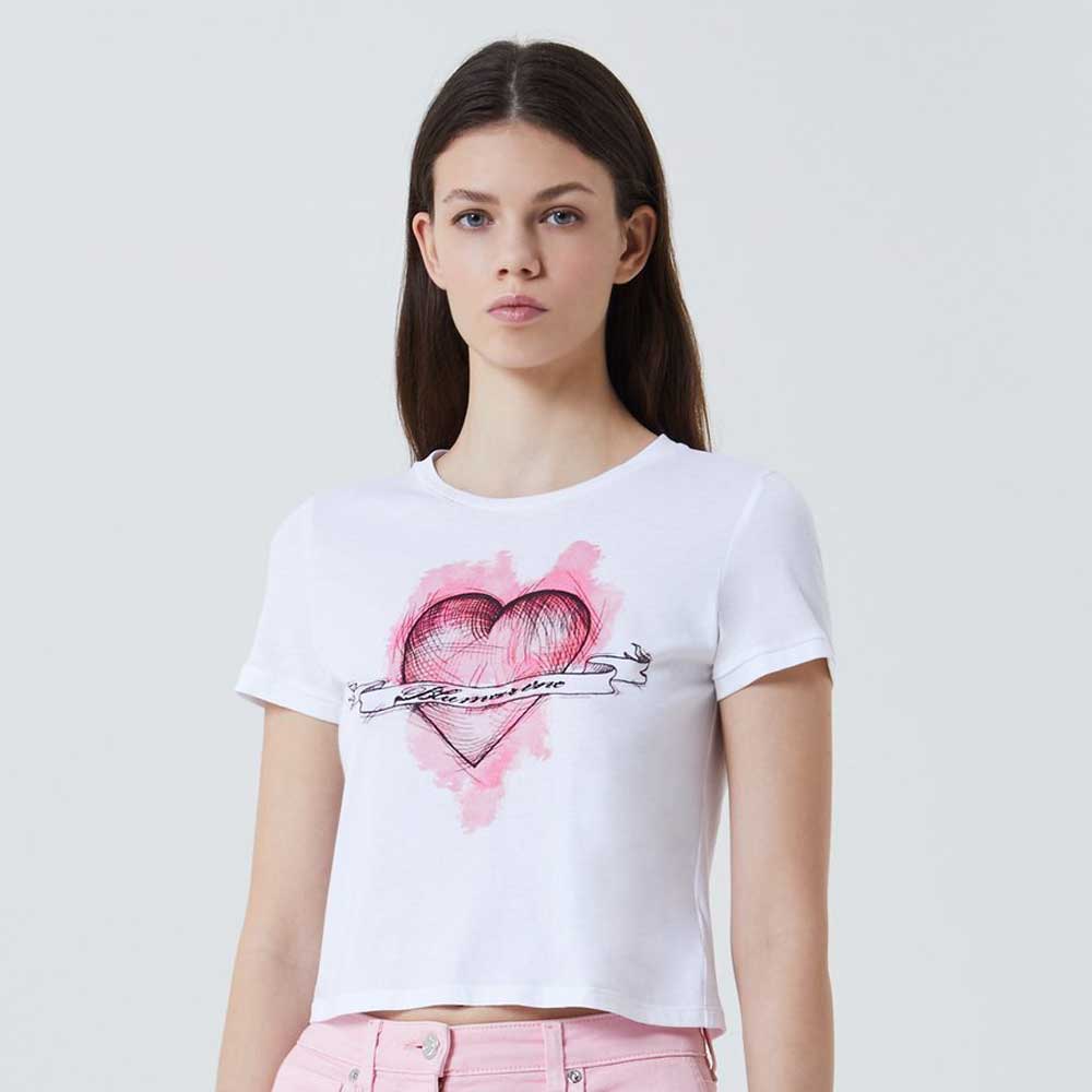 t-shirt bianca in cotone t-shirt bianca in cotone