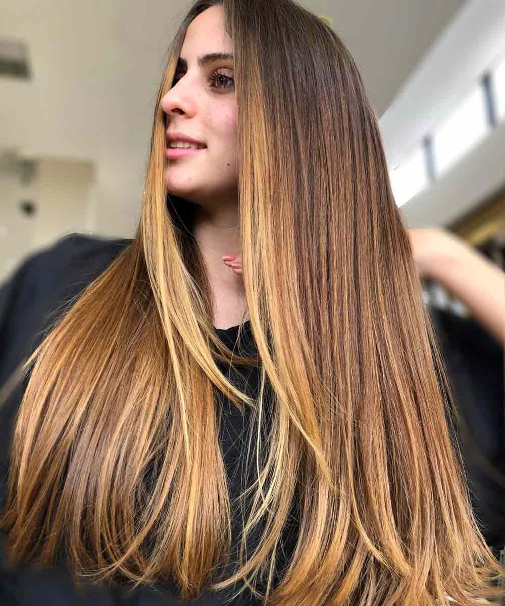 Face framing biondo capelli castani Face framing biondo capelli castani