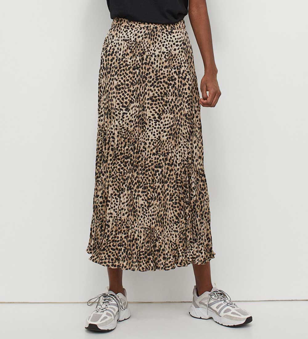 gonna lunga con stampa animalier