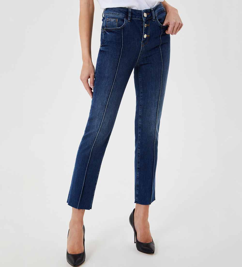 Pantalone denim cropped Pantalone denim cropped