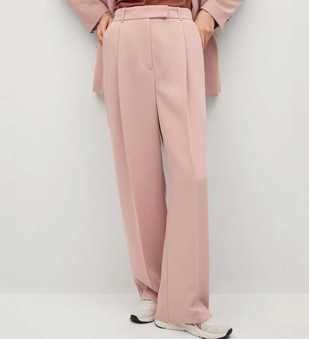 pantaloni eleganti rosa