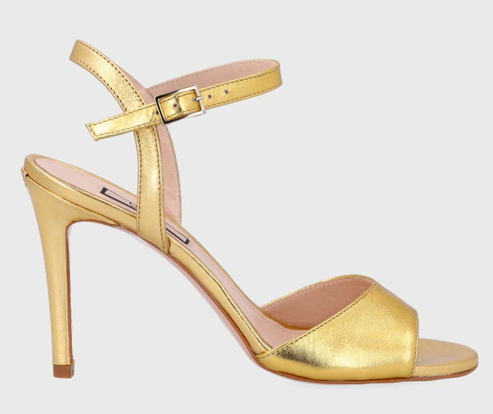 sandali eleganti color oro