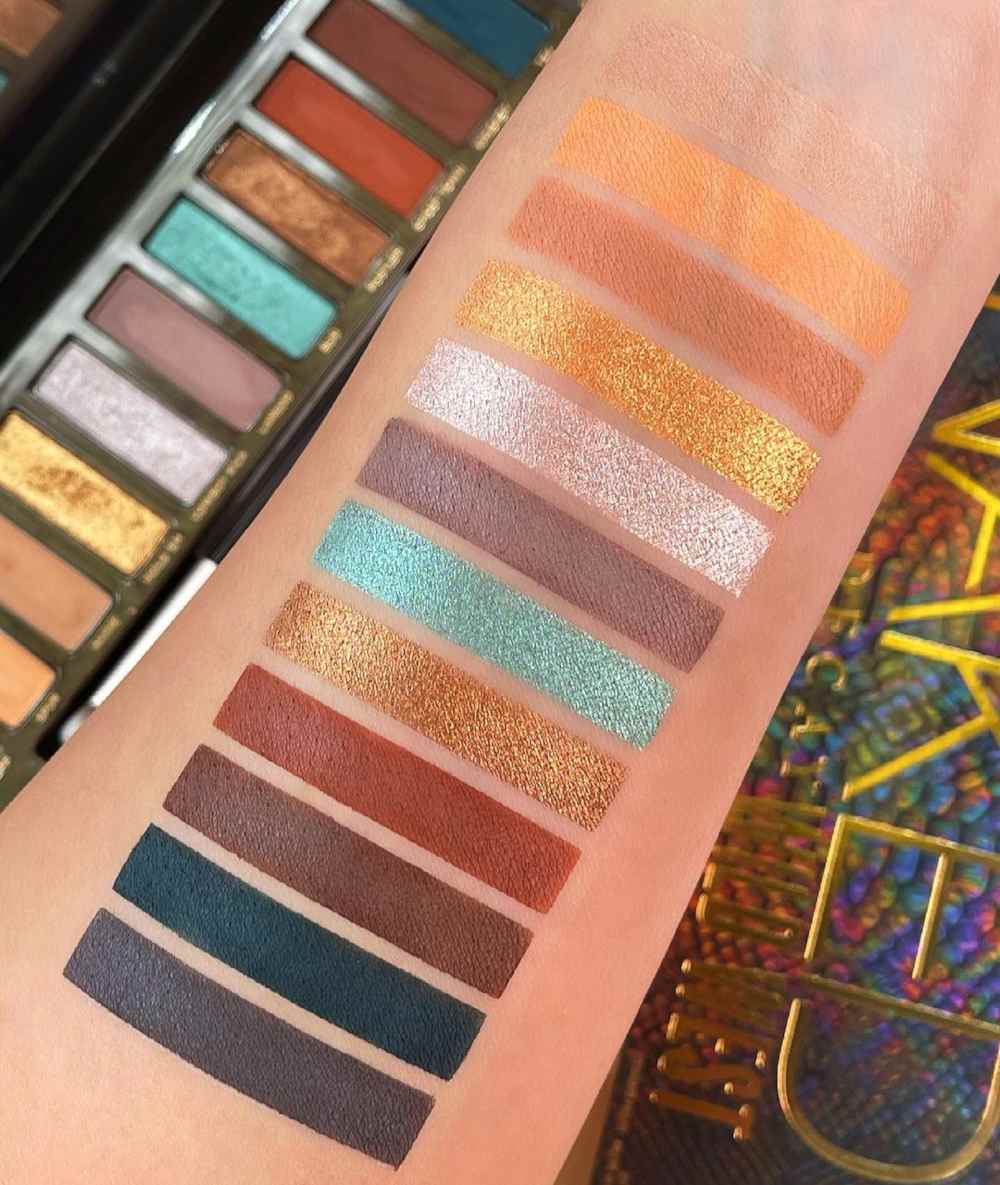 Swatches palette Urban Decay Naked Wild West