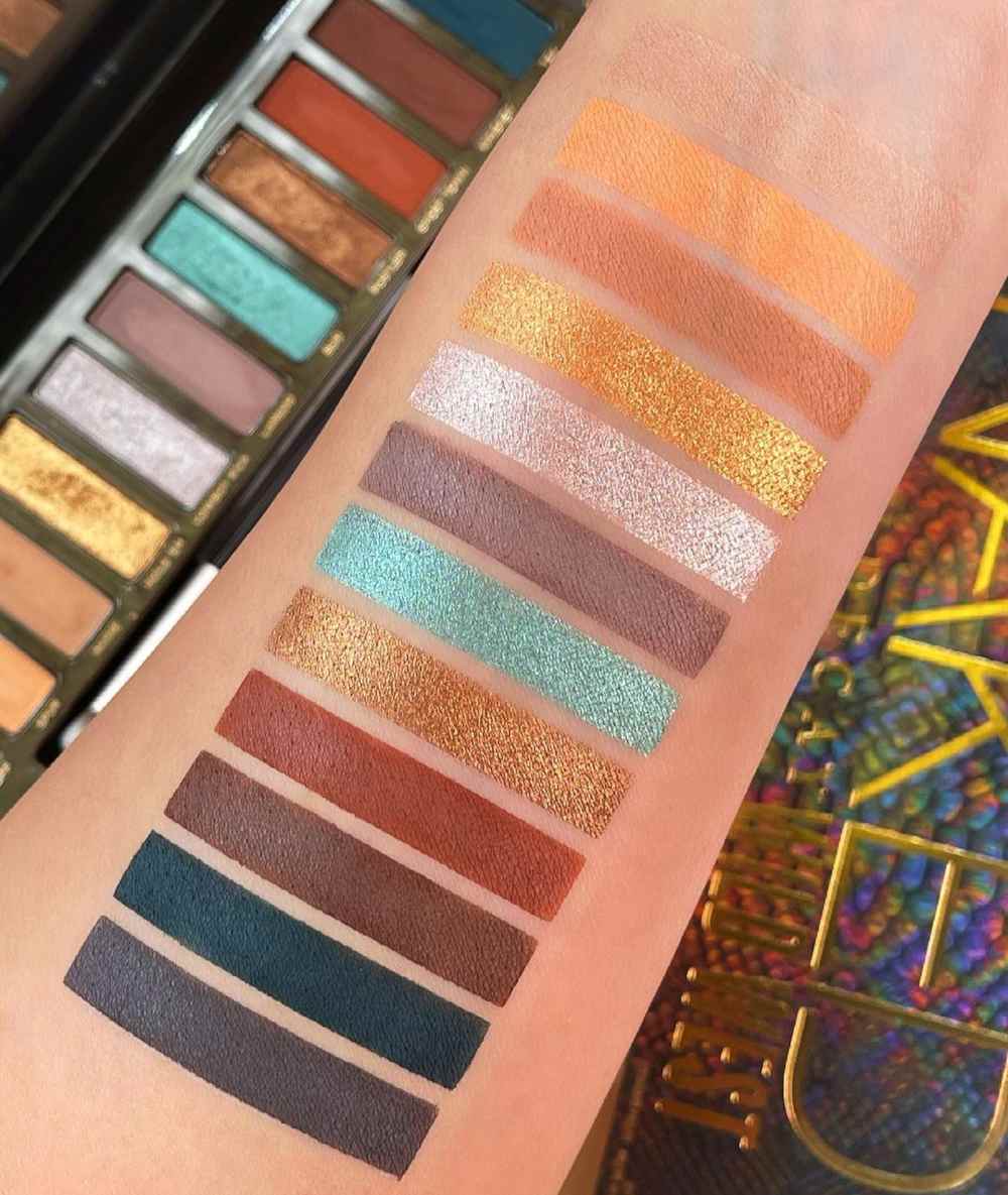Swatches palette Urban Decay Naked Wild West Swatches palette Urban Decay Naked Wild West